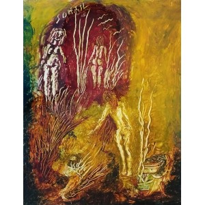 Tassaduq Sohail, 10 x 12 Inch, Oil on Paper, Figurative Painting, AC-TS-032